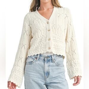 All in Favor Crochet Cardigan